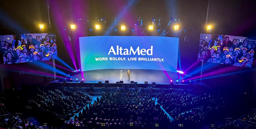 LED display setup for events and conferences